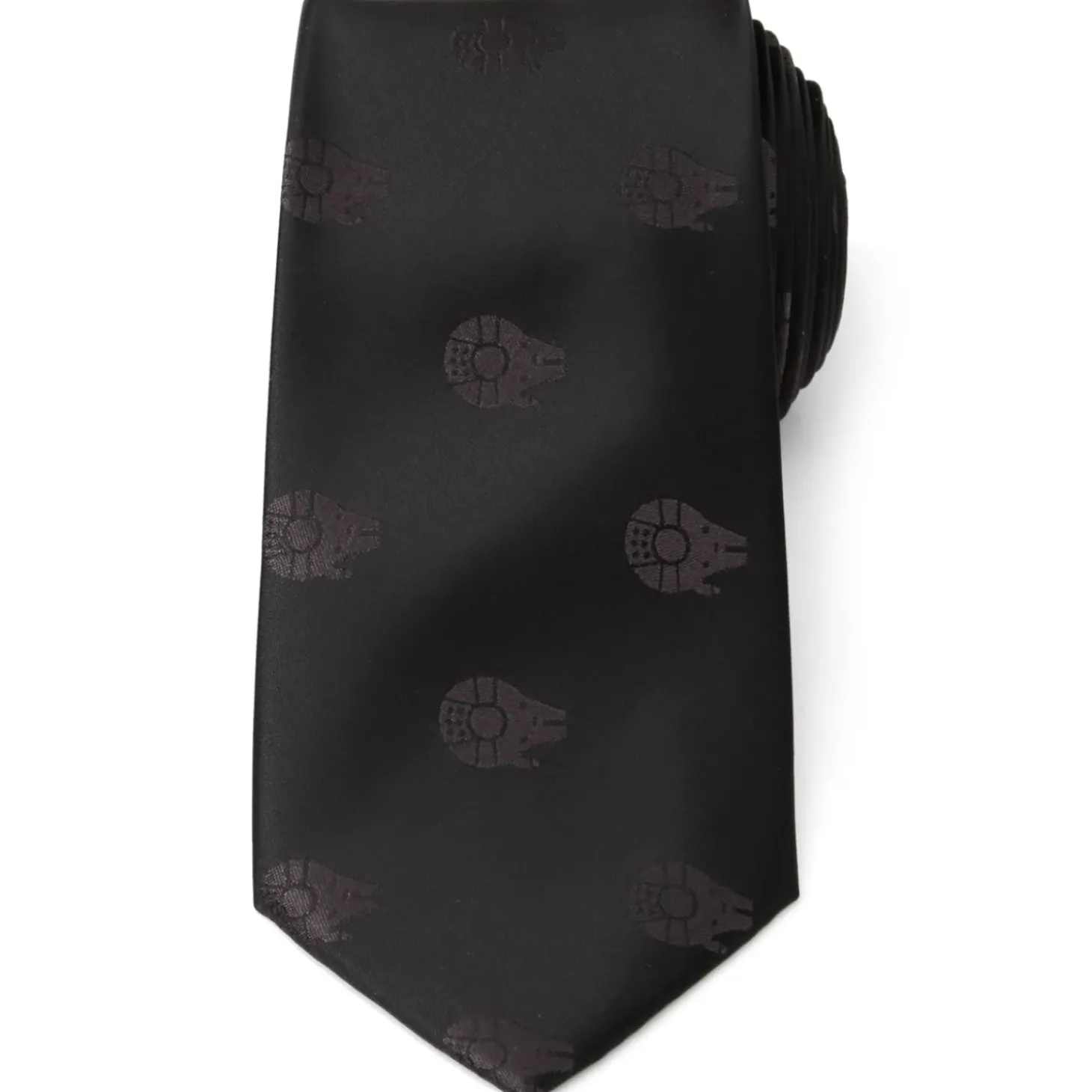 Star Wars Millennium Falcon Black Tonal Men's Tie