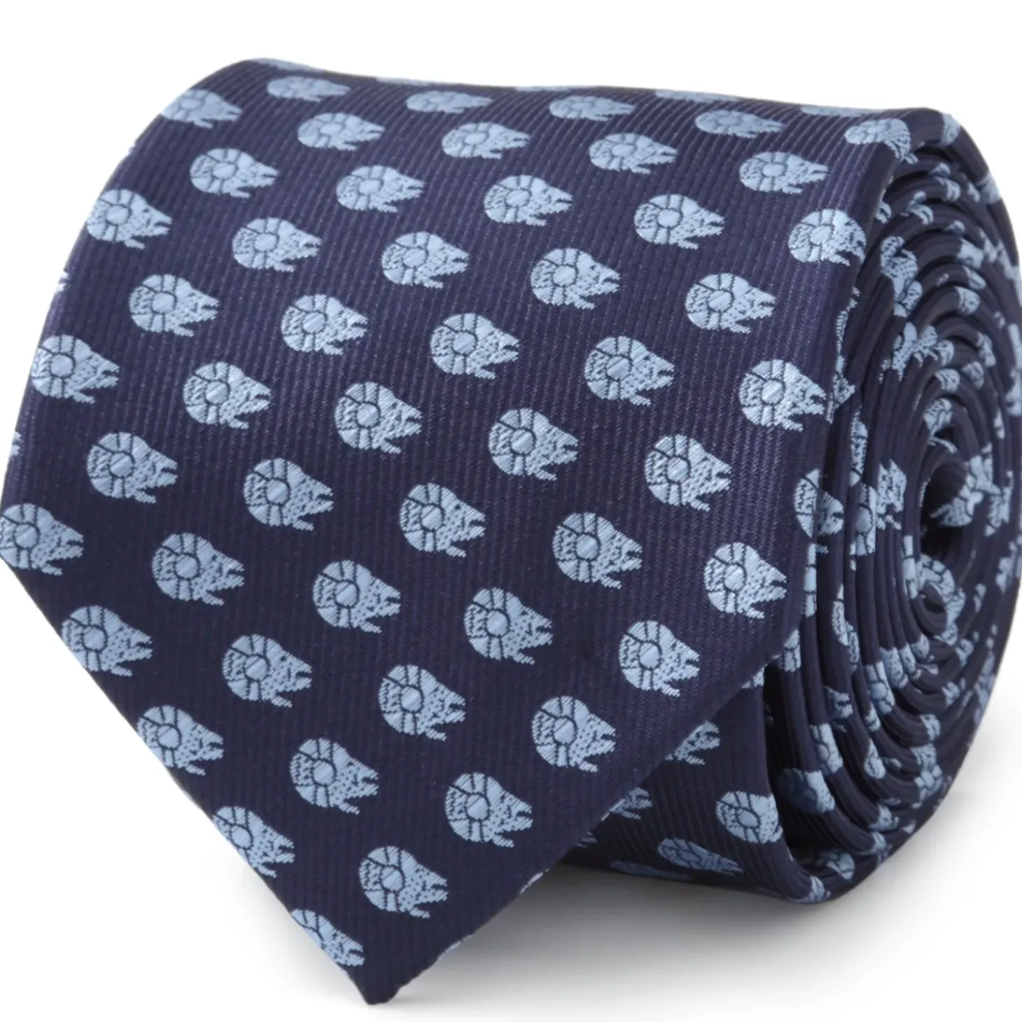 Star Wars Millennium Falcon Blue Tonal Mens Tie