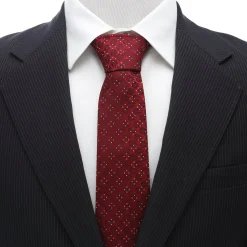 Star Wars Millennium Falcon Dot Red Men's Tie