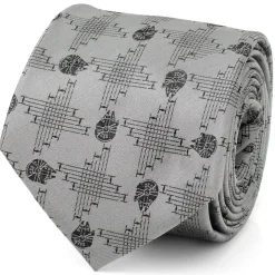 Star Wars Millennium Falcon Gray Men's Tie