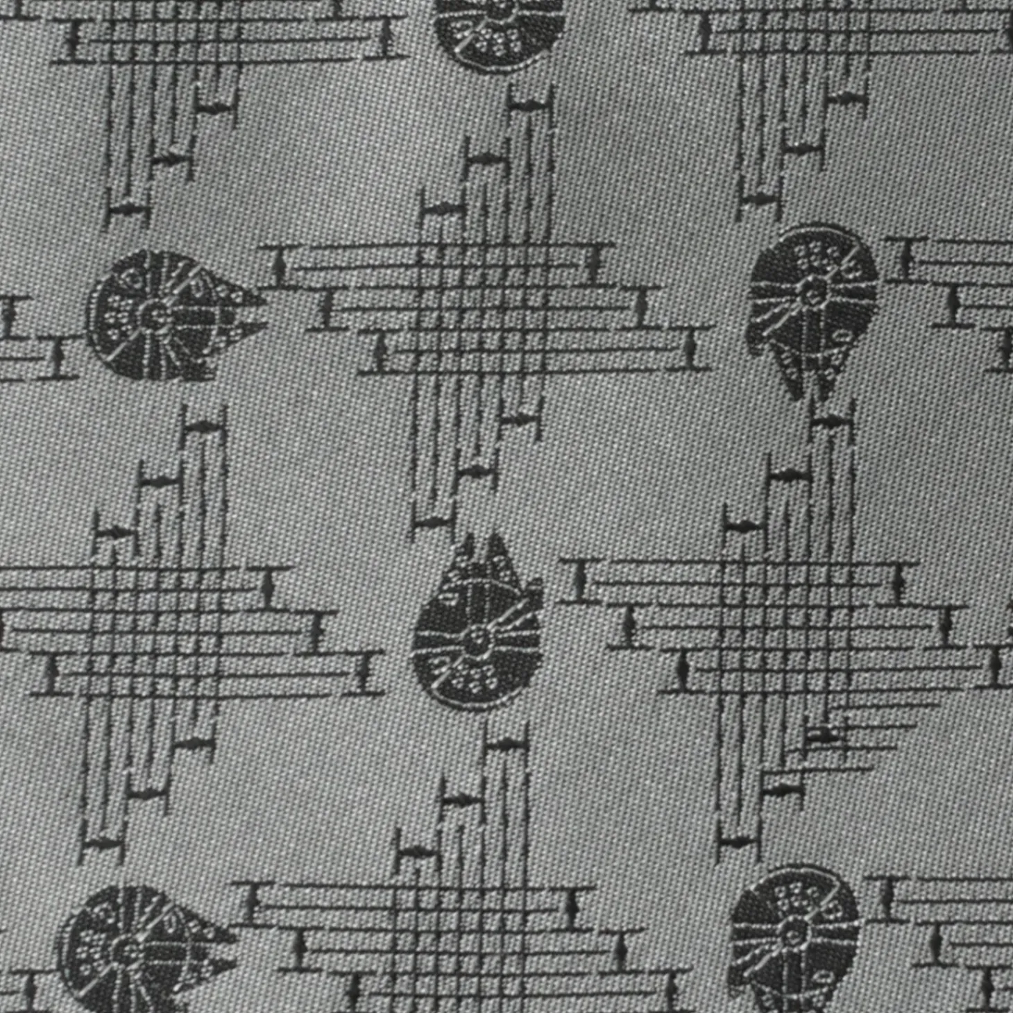 Star Wars Millennium Falcon Gray Men's Tie