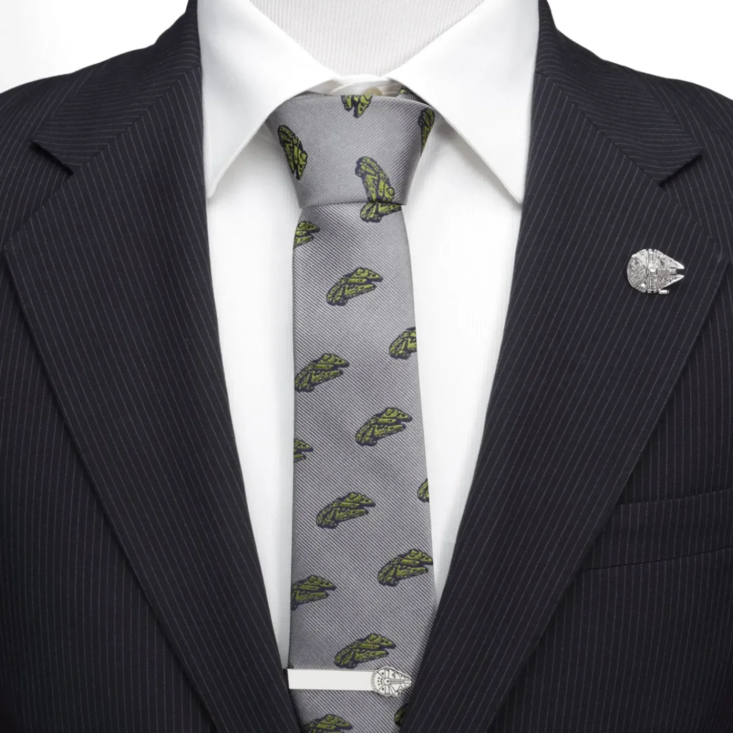 Star Wars Millennium Falcon Gray Men's Tie