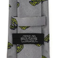 Star Wars Millennium Falcon Gray Men's Tie