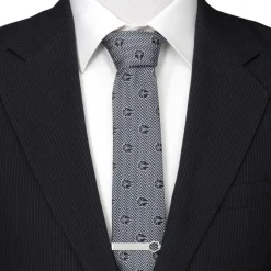 Star Wars Millennium Falcon Herringbone Blue Men's Tie