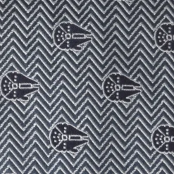 Star Wars Millennium Falcon Herringbone Blue Men's Tie