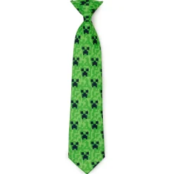 BOY Minecraft Creeper Green Boy's Tie