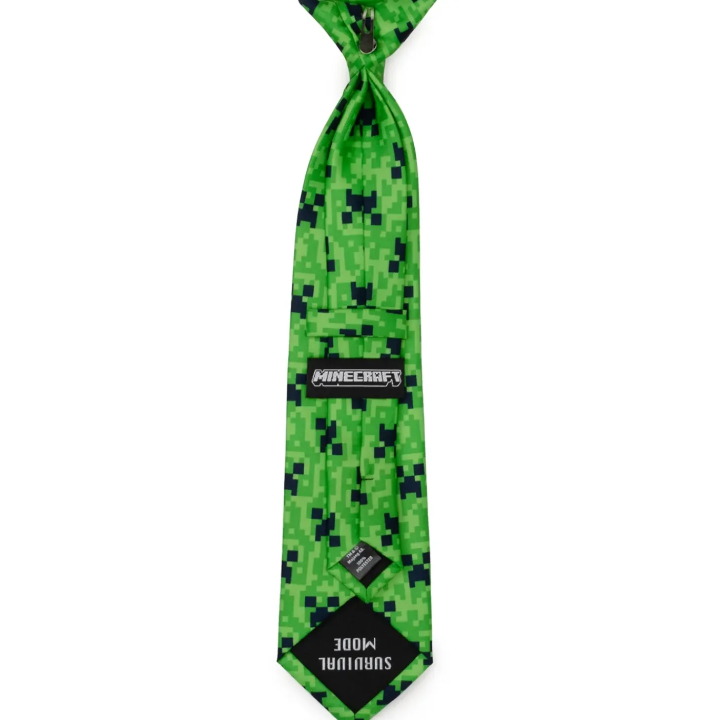 BOY Minecraft Creeper Green Boy's Tie