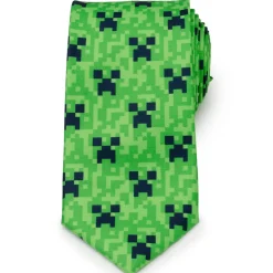 Minecraft Creeper Green Father/Son Tie Set