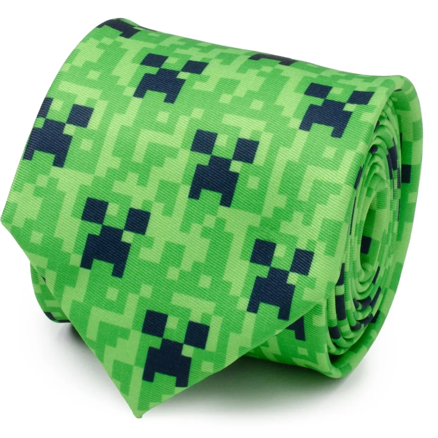 Minecraft Creeper Green Men's Tie
