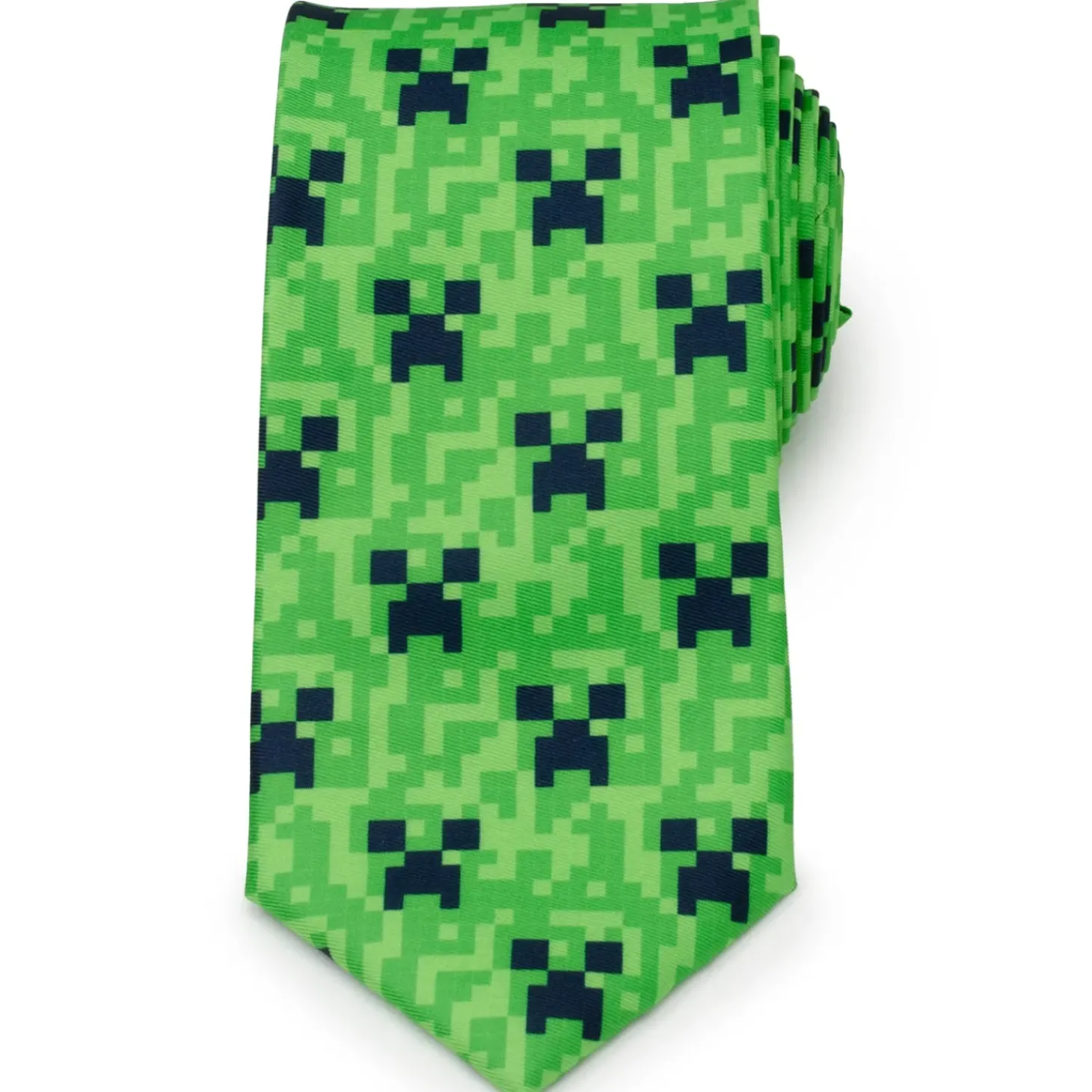 Minecraft Creeper Green Men's Tie