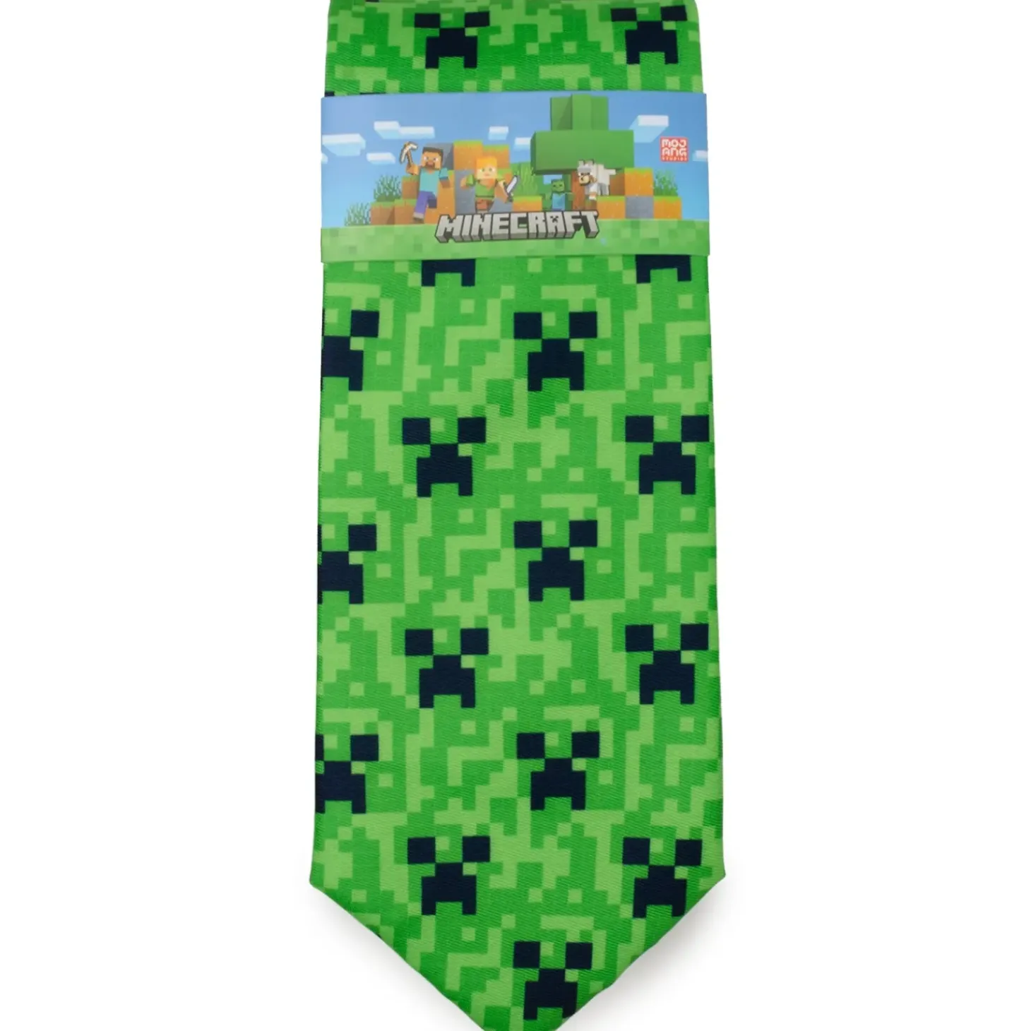 Minecraft Creeper Green Men's Tie