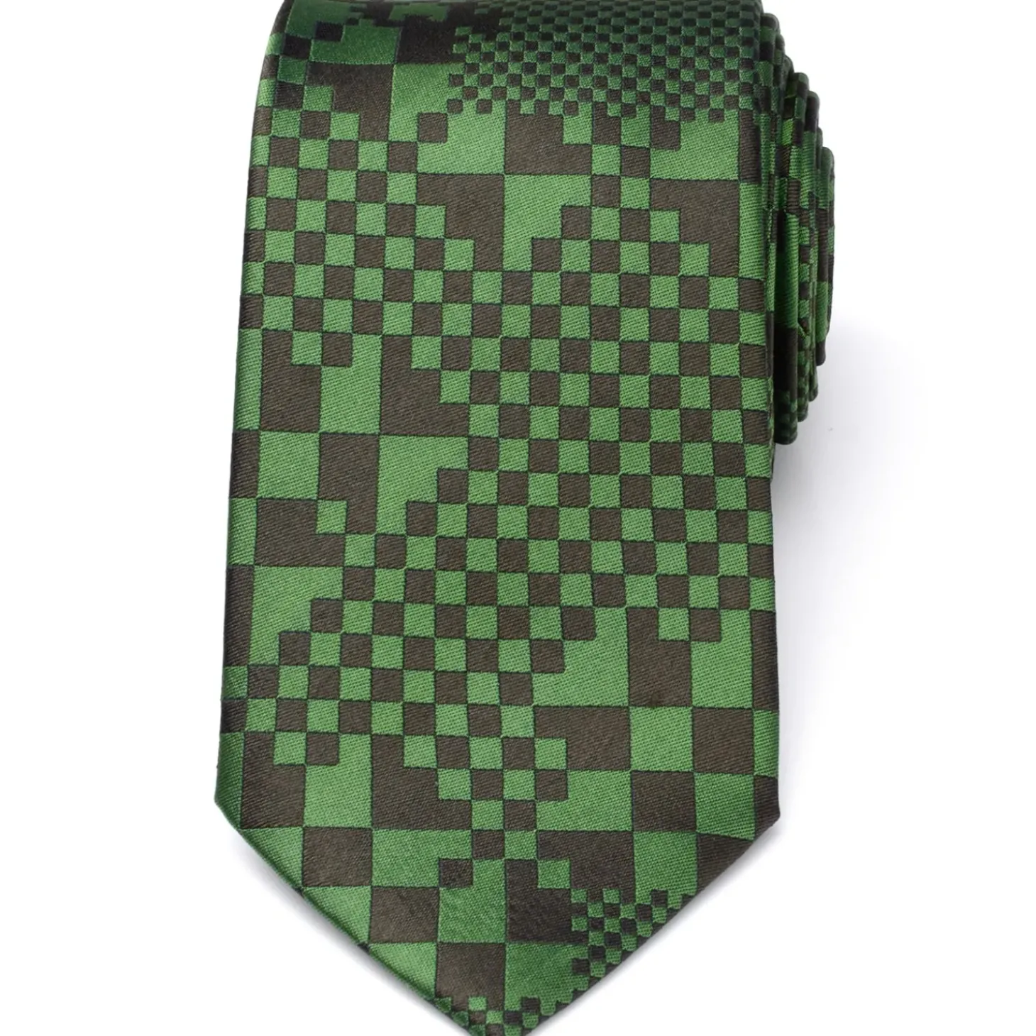 Minecraft Hidden Creeper Green Men's Tie