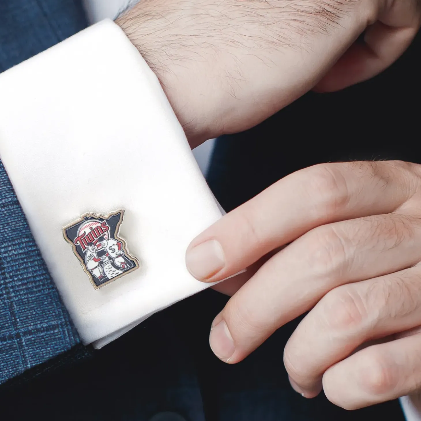 MLB Minnesota Twins Minnie & Paul Cufflinks