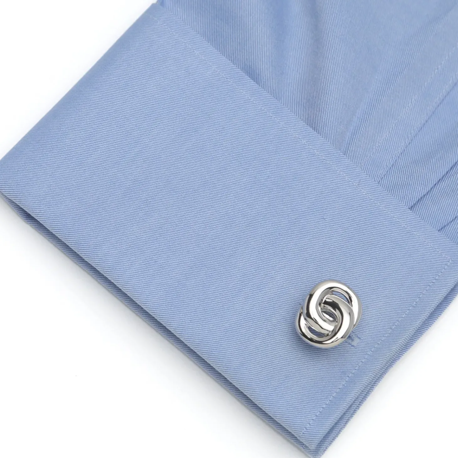 Ox and Bull Trading Co. Modern Infinity Sterling Silver Cufflinks