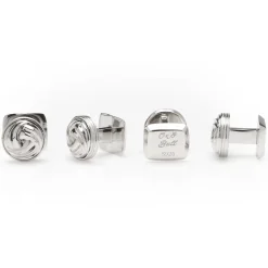 Ox and Bull Trading Co. Modern Knot Sterling Silver Studs