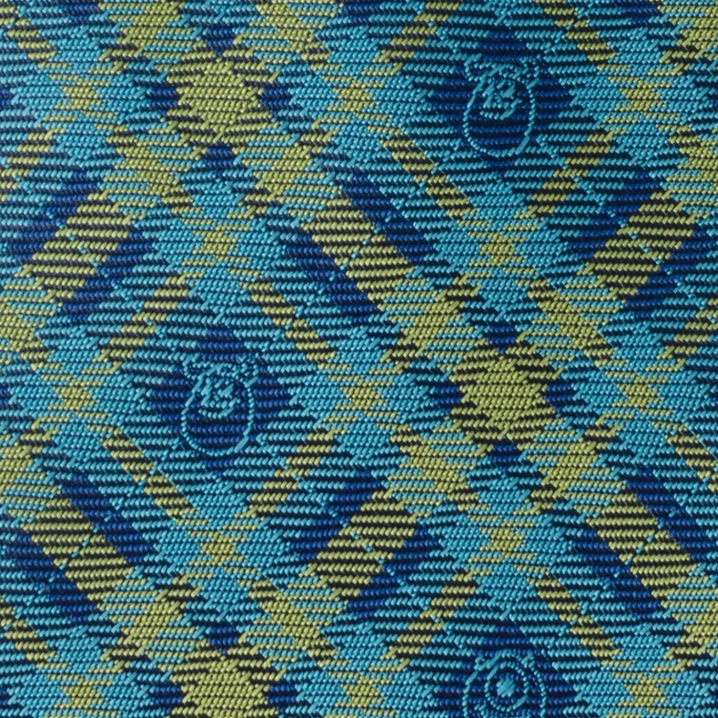 Disney Monsters Inc Plaid Blue Green Tie