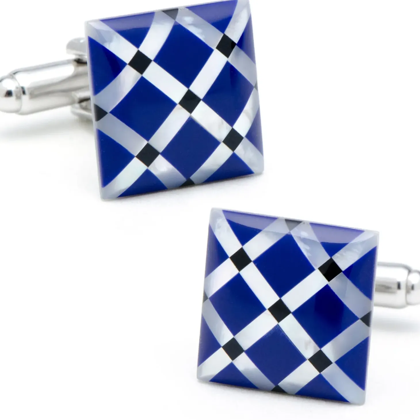 Ox and Bull Trading Co. Mother of Pearl Diamond Stud Set