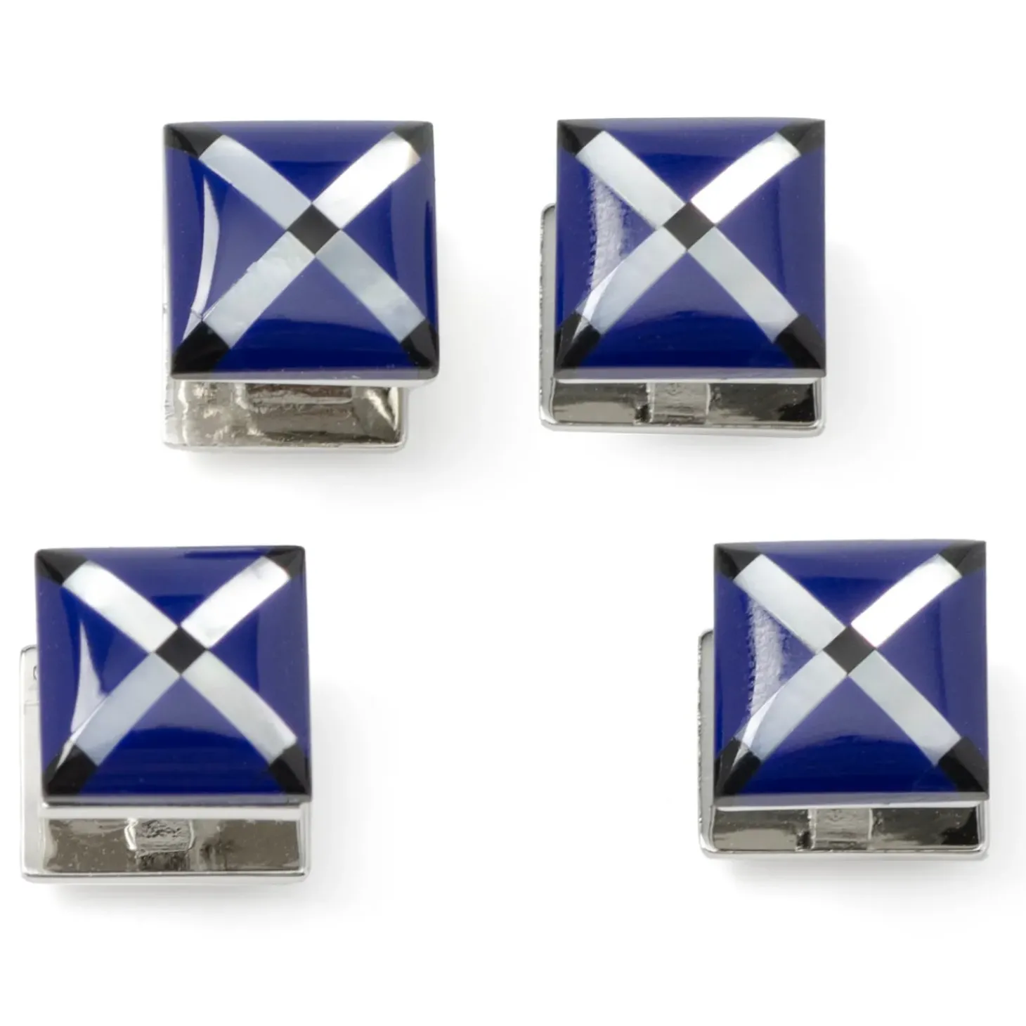 Ox and Bull Trading Co. Mother of Pearl Diamond Stud Set