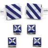 Ox and Bull Trading Co. Mother of Pearl Floating and Diamond Stud Set