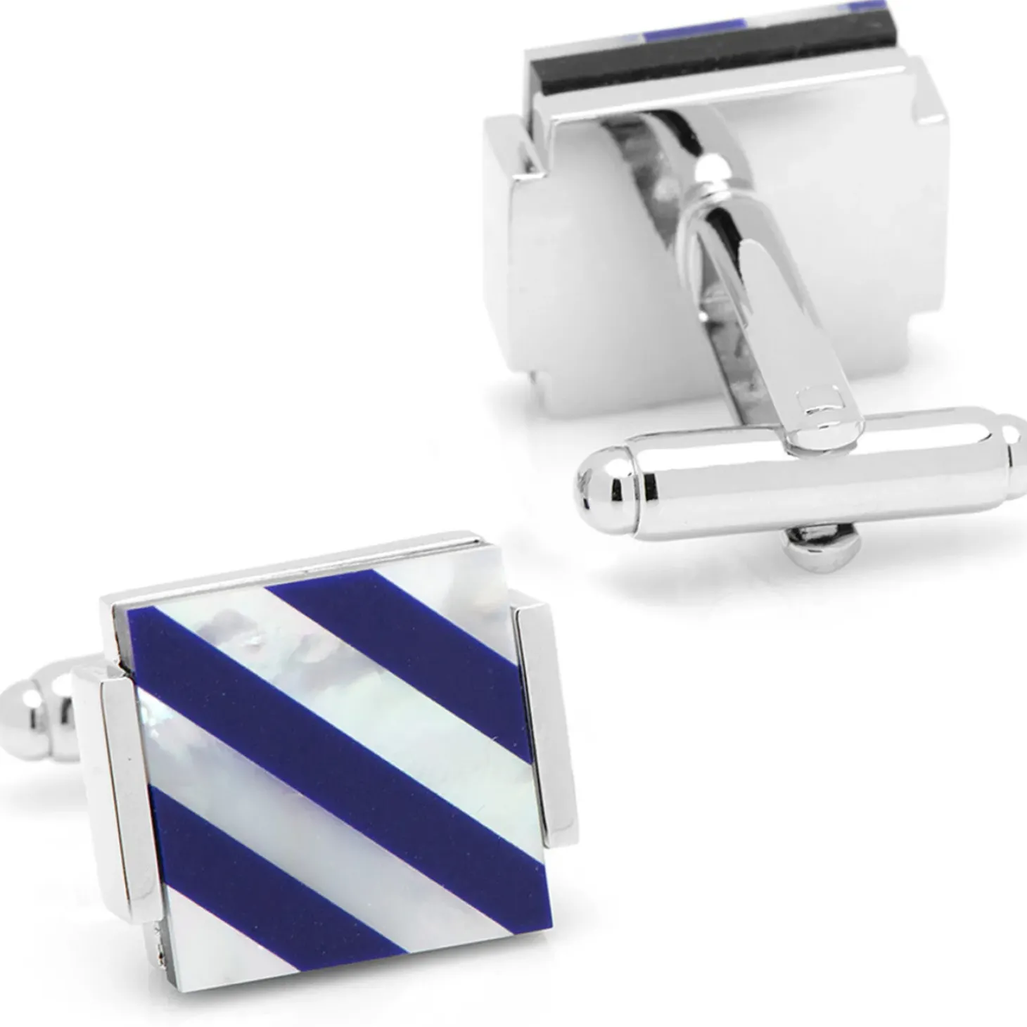 Ox and Bull Trading Co. Mother of Pearl Floating and Diamond Stud Set