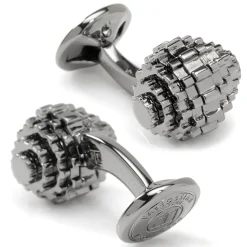 Tateossian Moving Gunmetal Gear Cufflinks