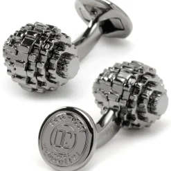 Tateossian Moving Gunmetal Gear Cufflinks