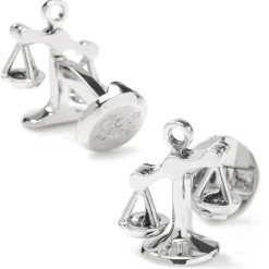 Ox and Bull Trading Co. Moving Parts Scales of Justice Cufflinks