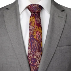 Ox and Bull Trading Co. Multi Brown Patterned Men's Tie