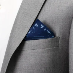 Cufflinks, Inc. Nautical Blue Pocket Square
