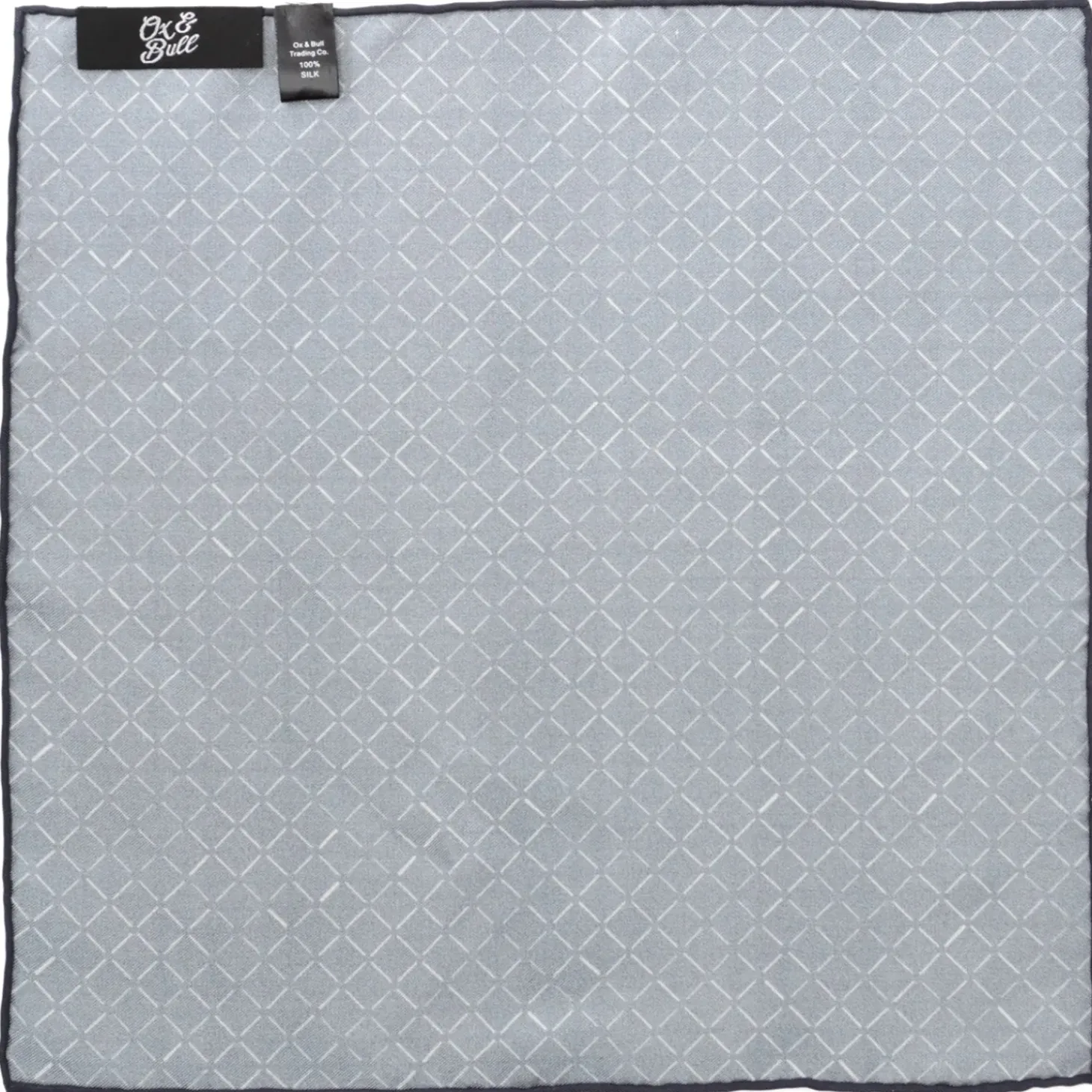 Ox and Bull Trading Co. Navy Diamond Pocket Square