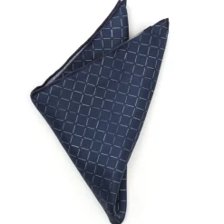 Ox and Bull Trading Co. Navy Diamond Pocket Square