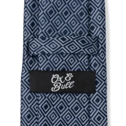 Ox and Bull Trading Co. Navy Patterned Men's Tie