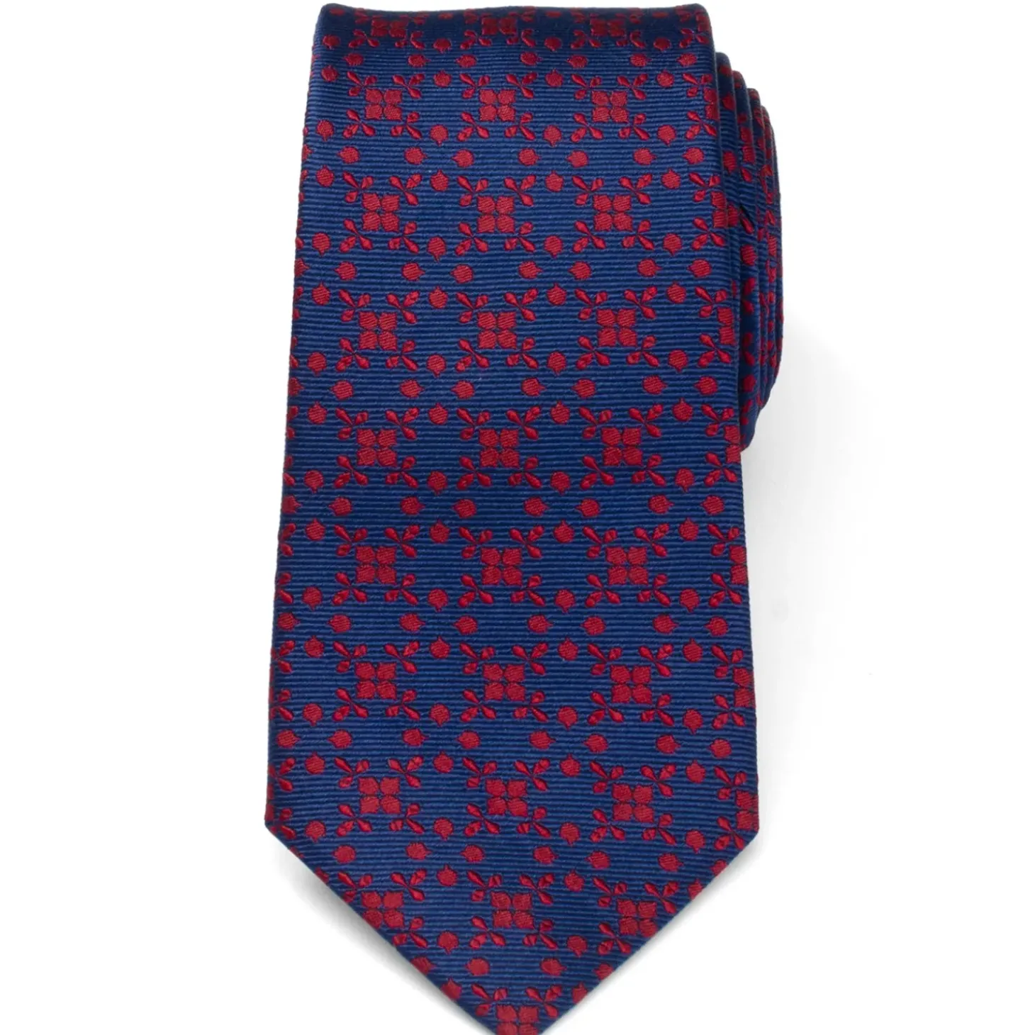 Ox and Bull Trading Co. Navy/Red Patterned Men's Tie