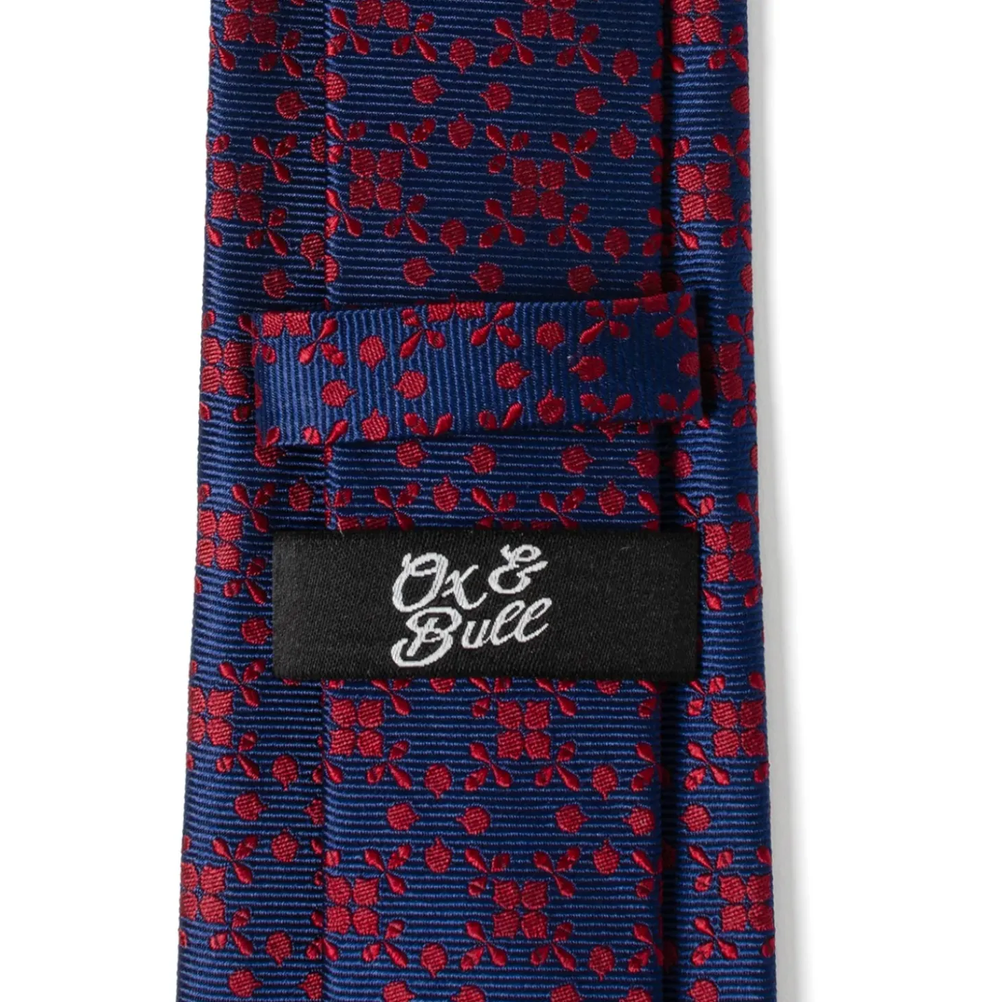 Ox and Bull Trading Co. Navy/Red Patterned Men's Tie