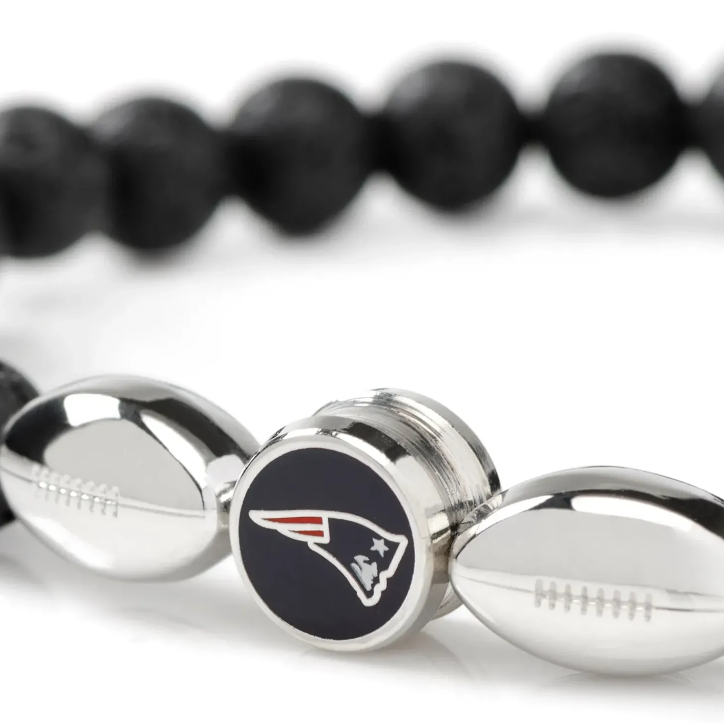 NFL New England Patriots Beaded Bracelet