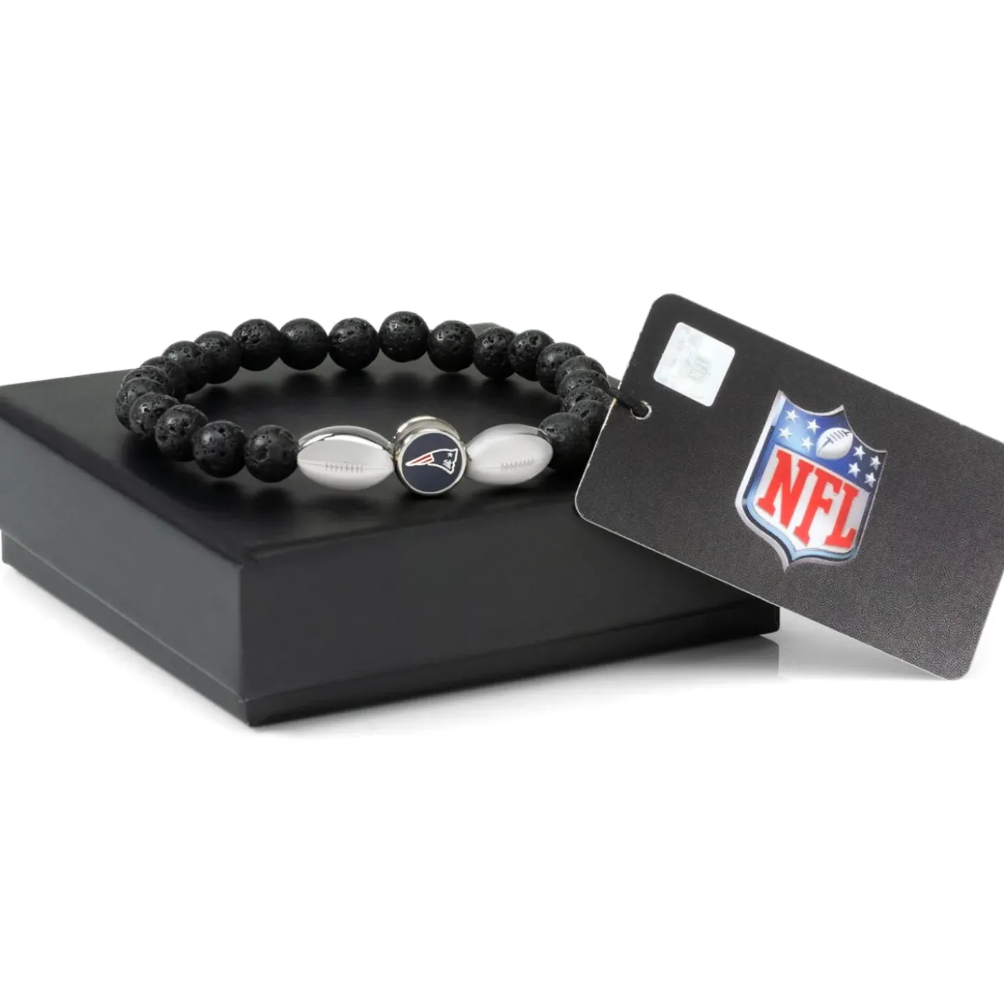 NFL New England Patriots Beaded Bracelet