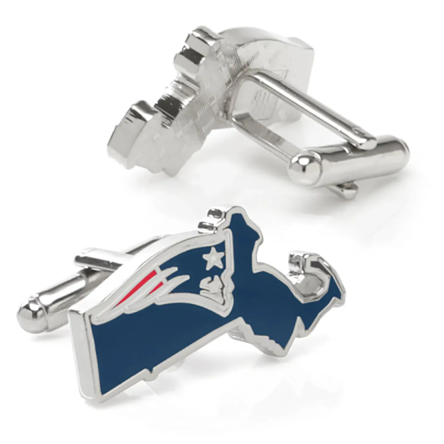NFL New England Patriots State Shaped Cufflinks