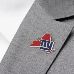 NFL New York Giants State Shaped Lapel Pin