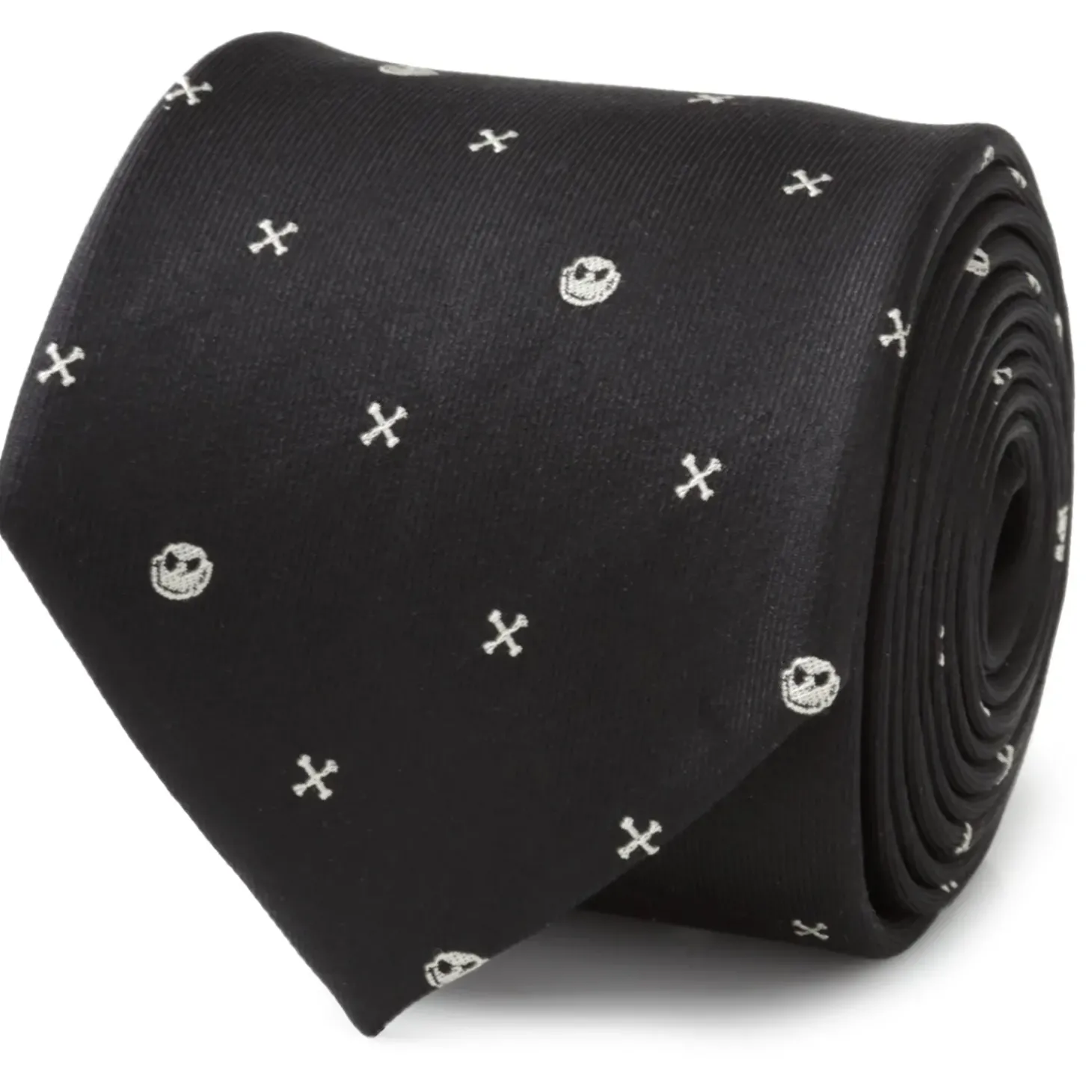Disney Nightmare Before Christmas Jack Skellington Black Men's Tie