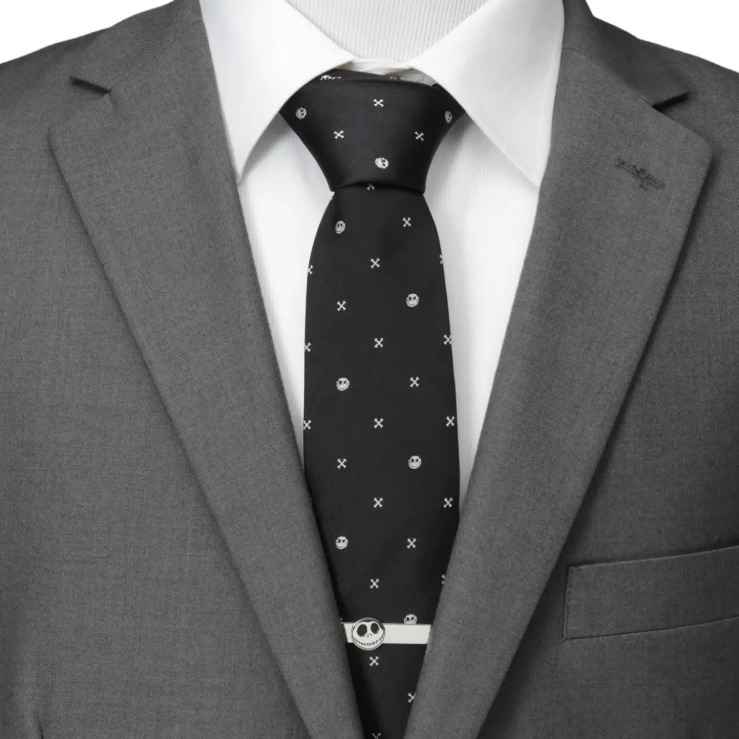Disney Nightmare Before Christmas Jack Skellington Black Men's Tie