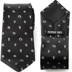 Disney Nightmare Before Christmas Black Gray Men's Tie