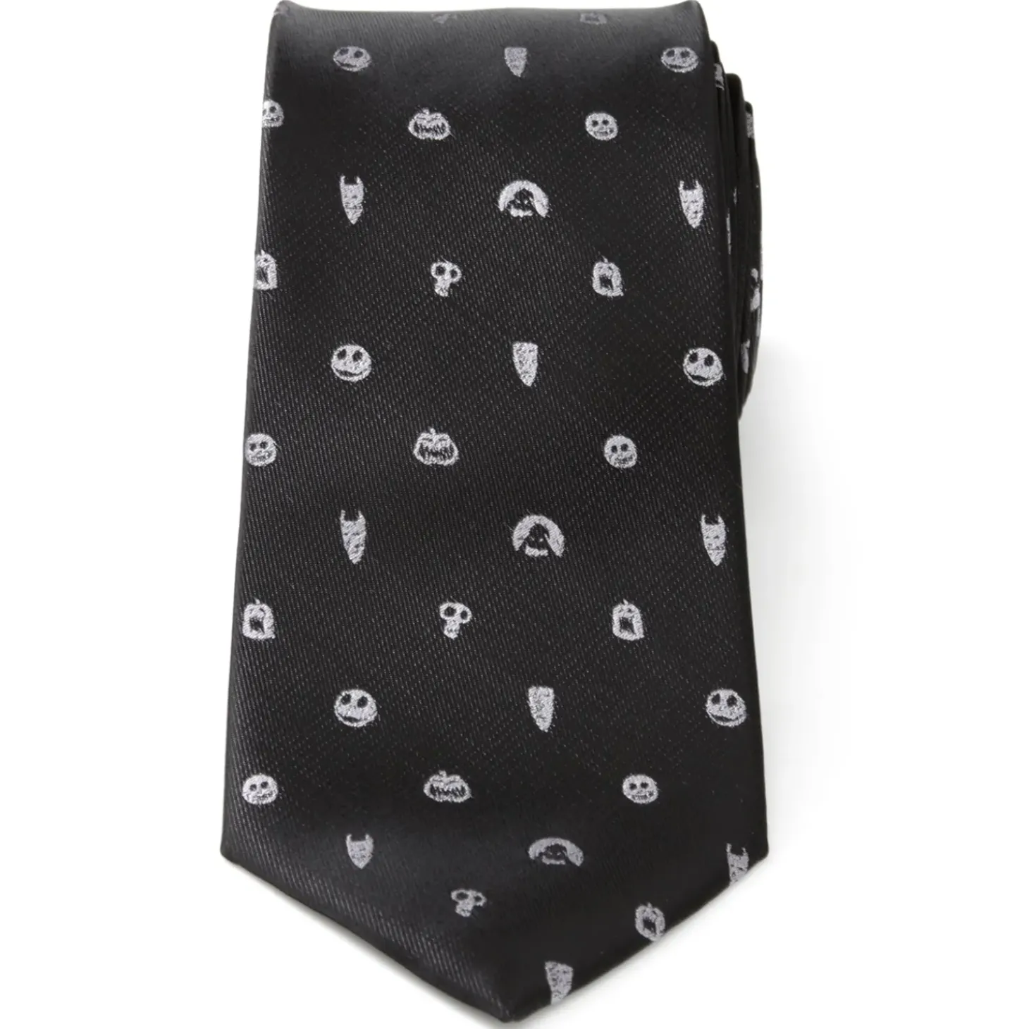 Disney Nightmare Before Christmas Black Gray Men's Tie