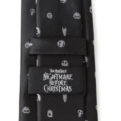 Disney Nightmare Before Christmas Black Gray Men's Tie