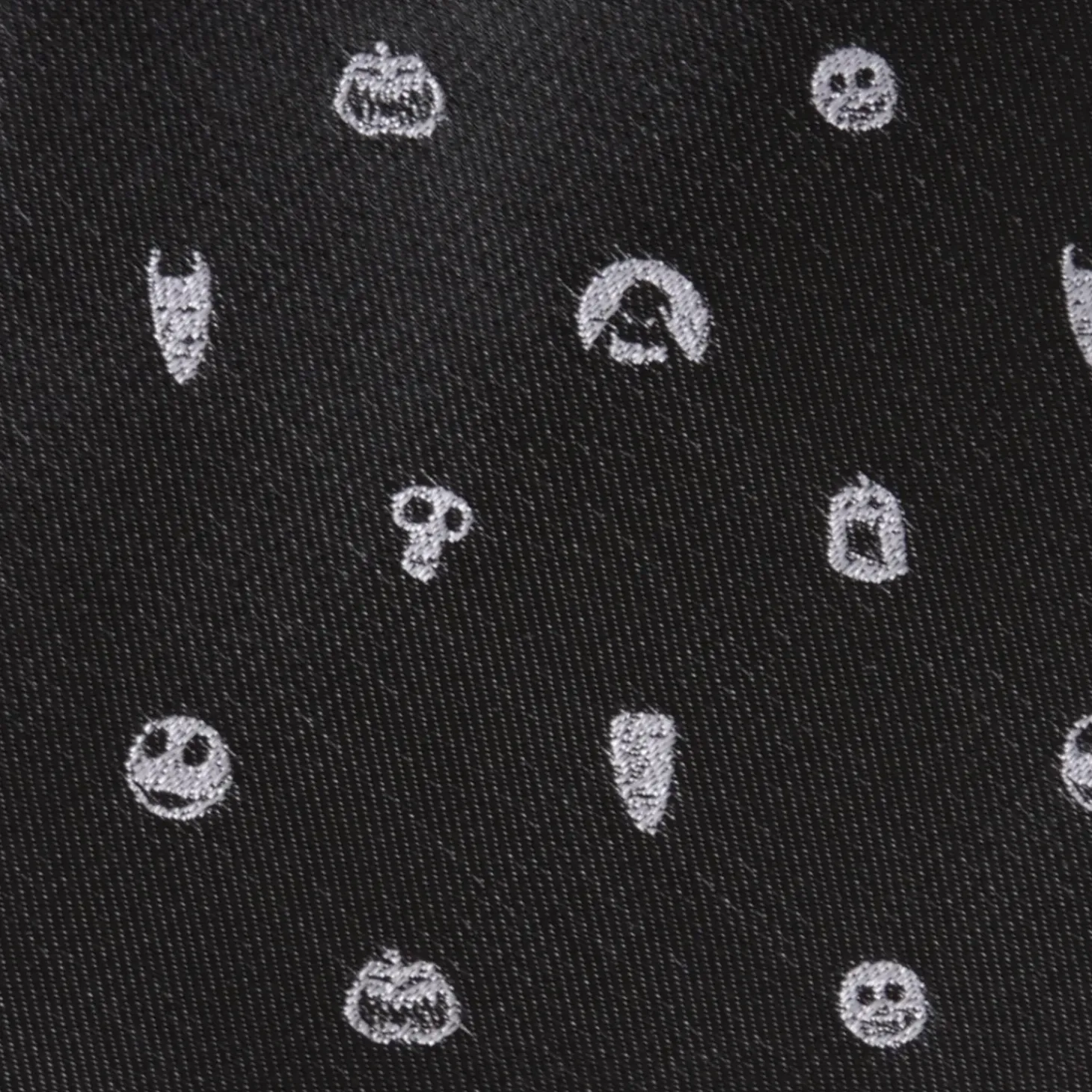 Disney Nightmare Before Christmas Black Gray Men's Tie