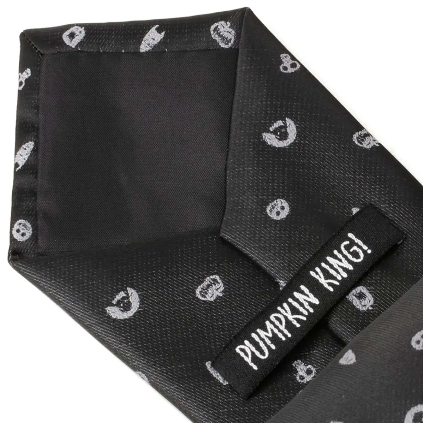 Disney Nightmare Before Christmas Black Gray Men's Tie