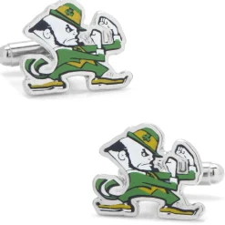 NCAA Notre Dame University Fighting Leprechaun Cufflinks