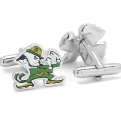 NCAA Notre Dame University Fighting Leprechaun Cufflinks