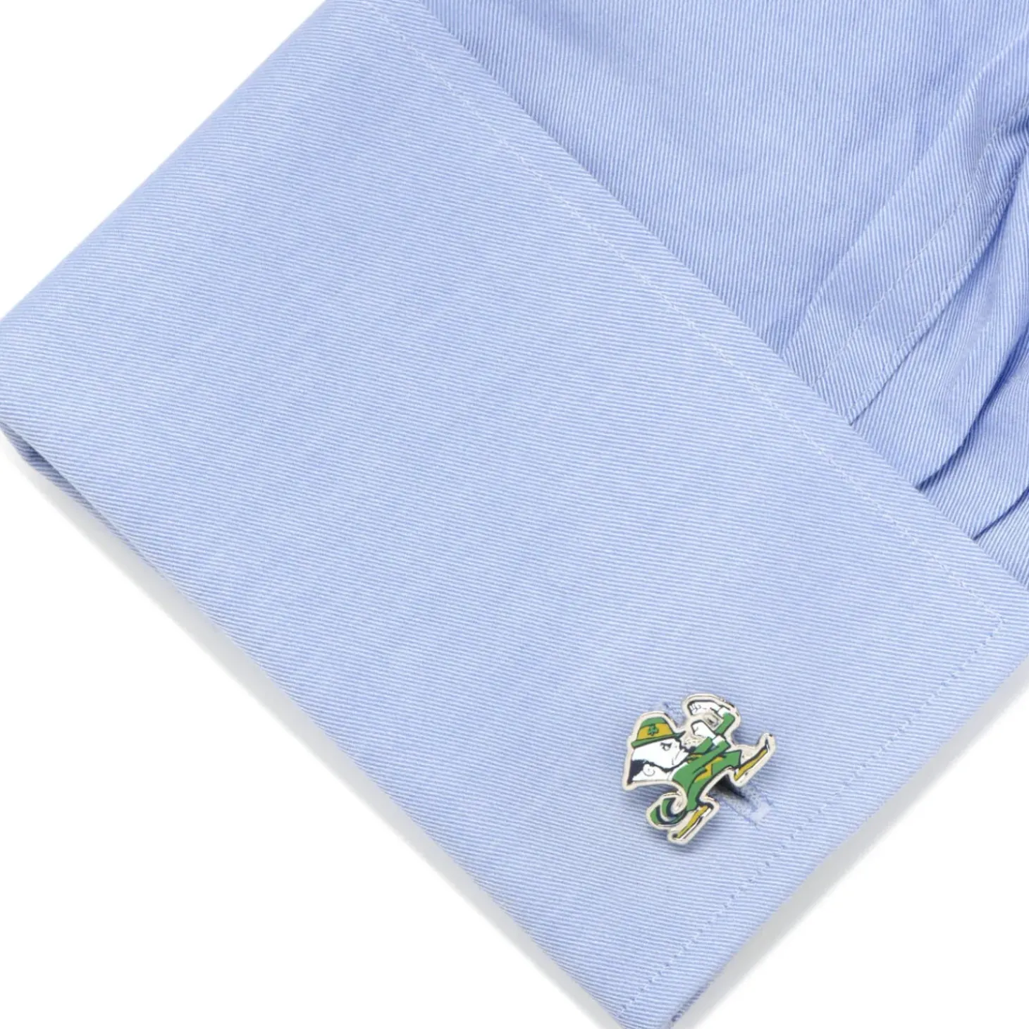 NCAA Notre Dame University Fighting Leprechaun Cufflinks
