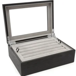 Ox and Bull Trading Co. Onyx Cufflinks Collector's Case - 72 pairs
