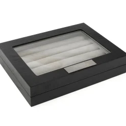 Ox and Bull Trading Co. Onyx Cufflinks Collector's Case - 36 pairs